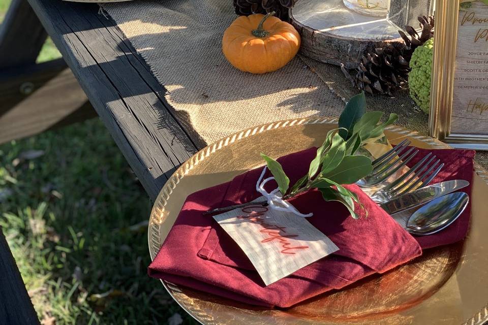 Fall Table Setting