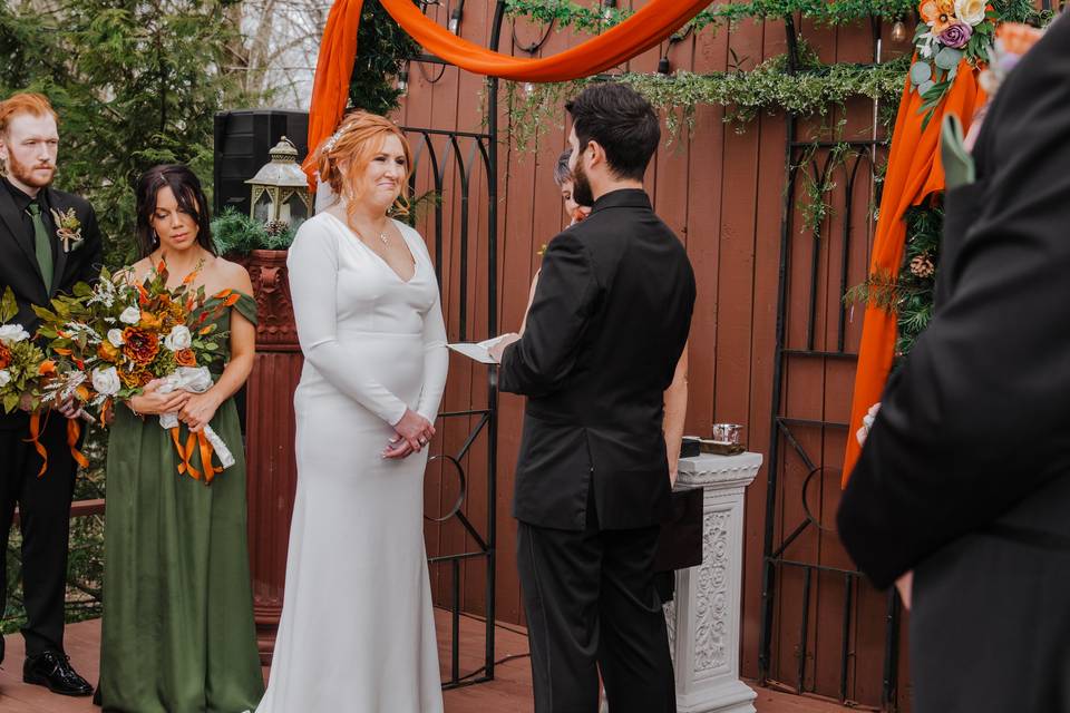 Reading of vows
