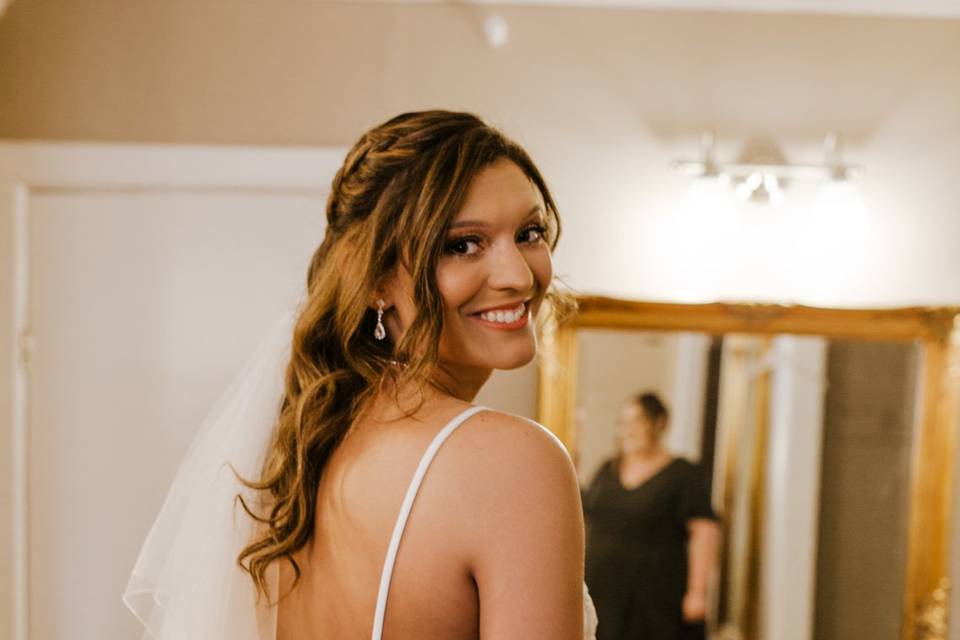 Getting ready for the wedding