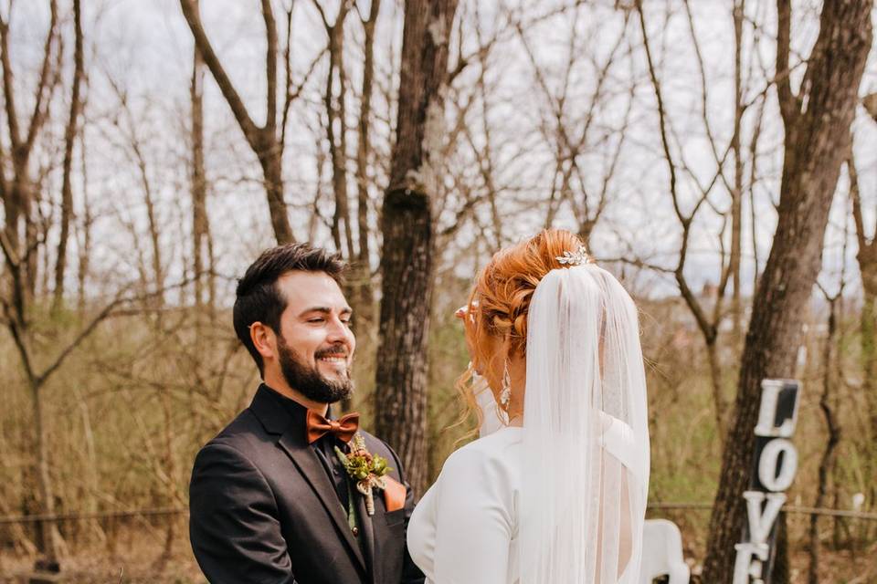His smile at her