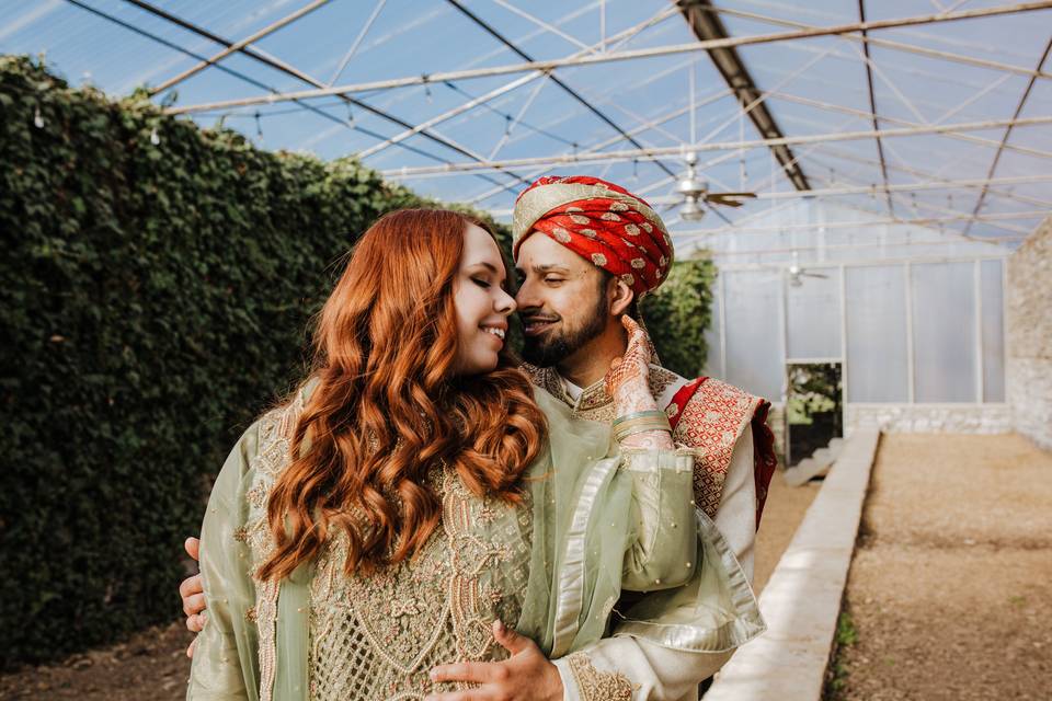 Sharing moments before party
