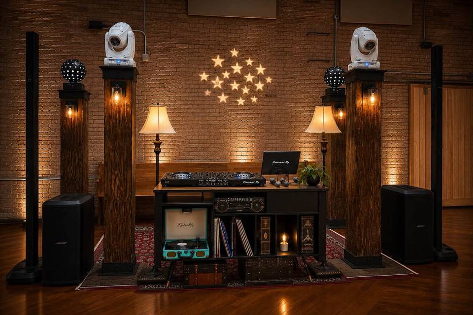 Wedding Day DJ Setup