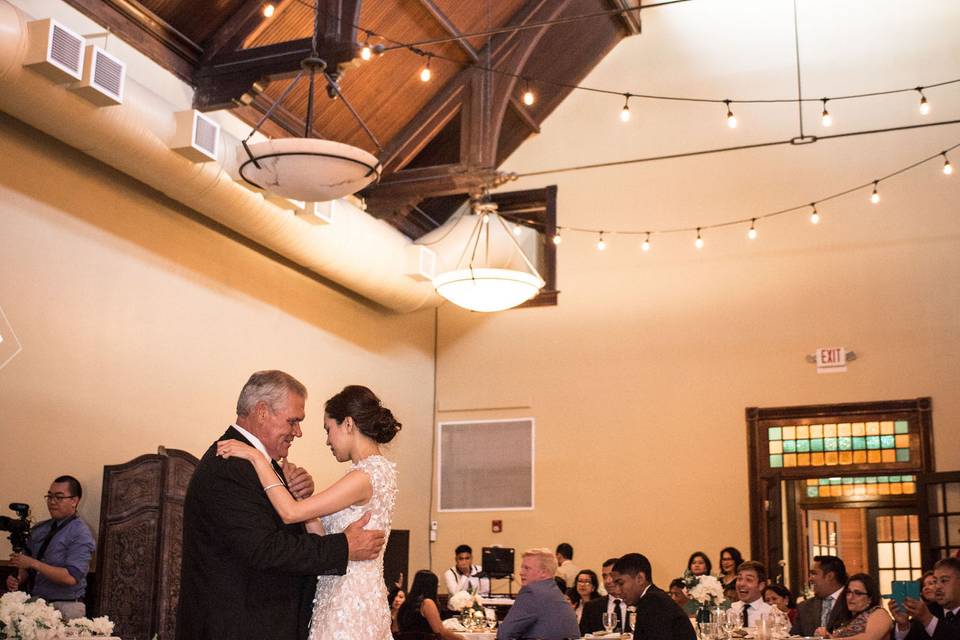 Bride dancing with her father