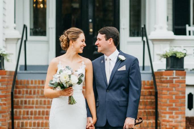 Bride and Groom with Dog