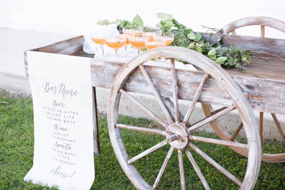 Mini Bar on Wheels