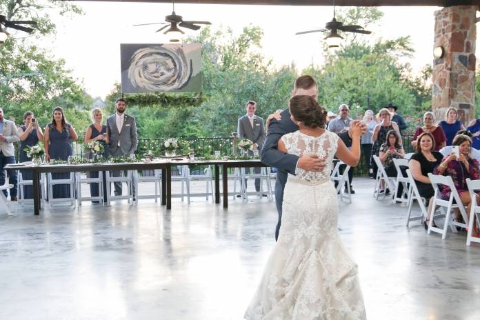 First dance in the terrace