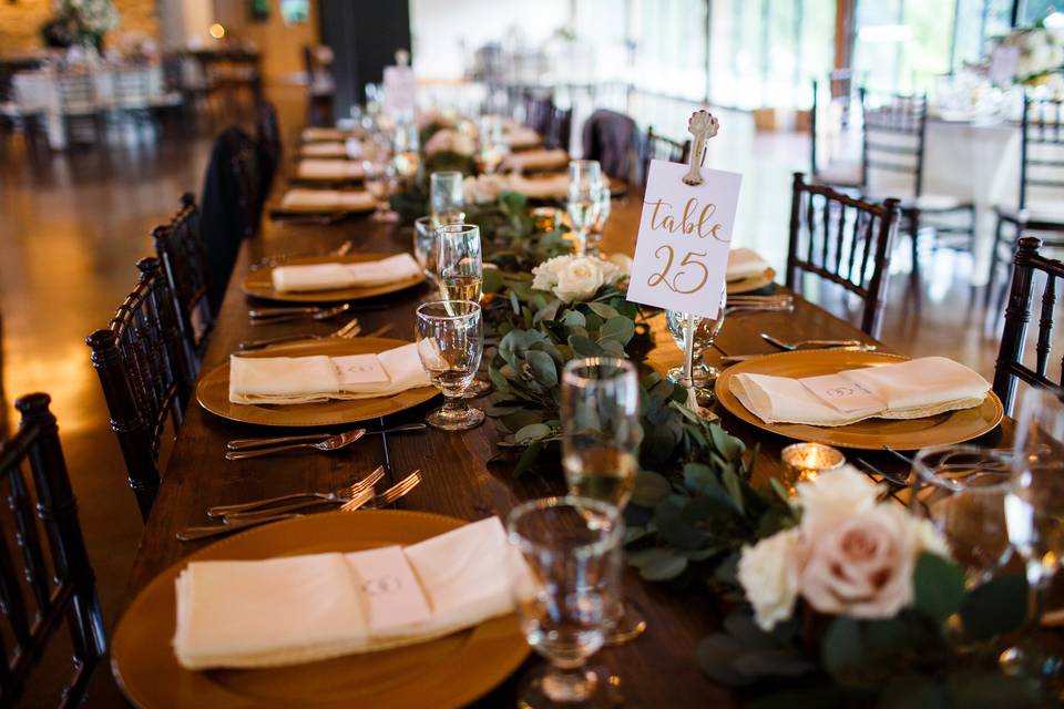 Wedding tablescape