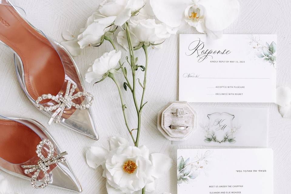 Bridal Details Flatlay