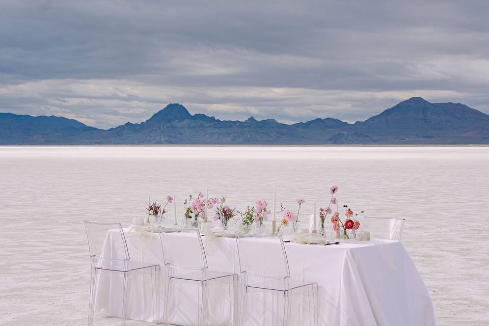 Elopement Dinner at Salt Flats