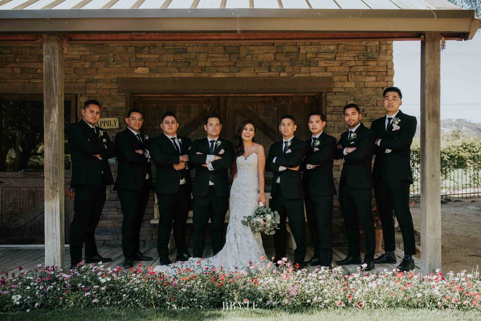 Groomsmen or bodyguard?