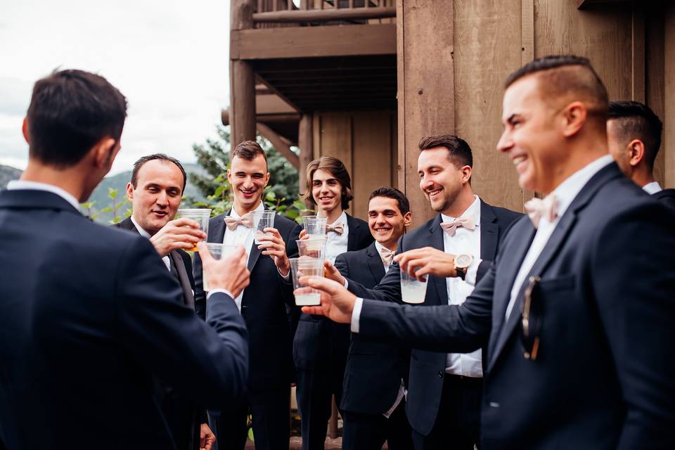 Groom and groomsmen