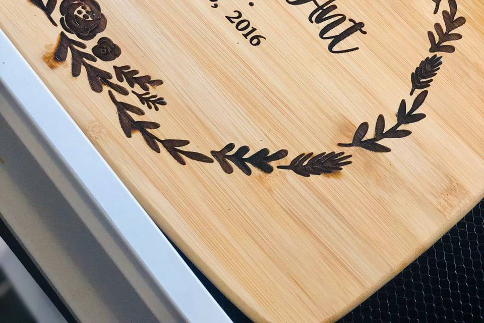 Laser Engraved Cutting Board