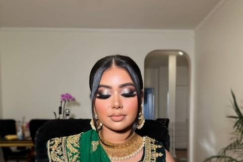Desi bride makeup
