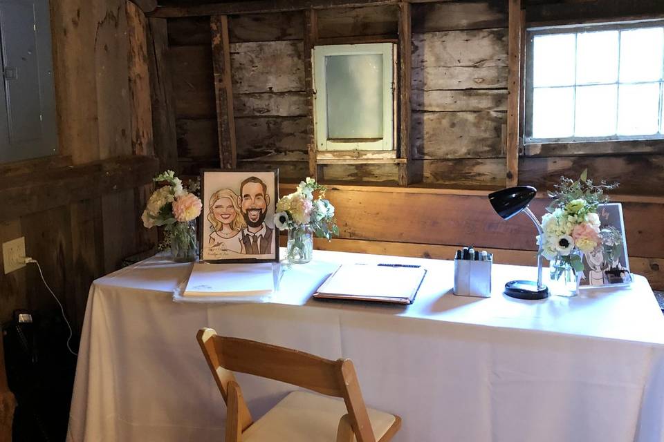 Caricature station