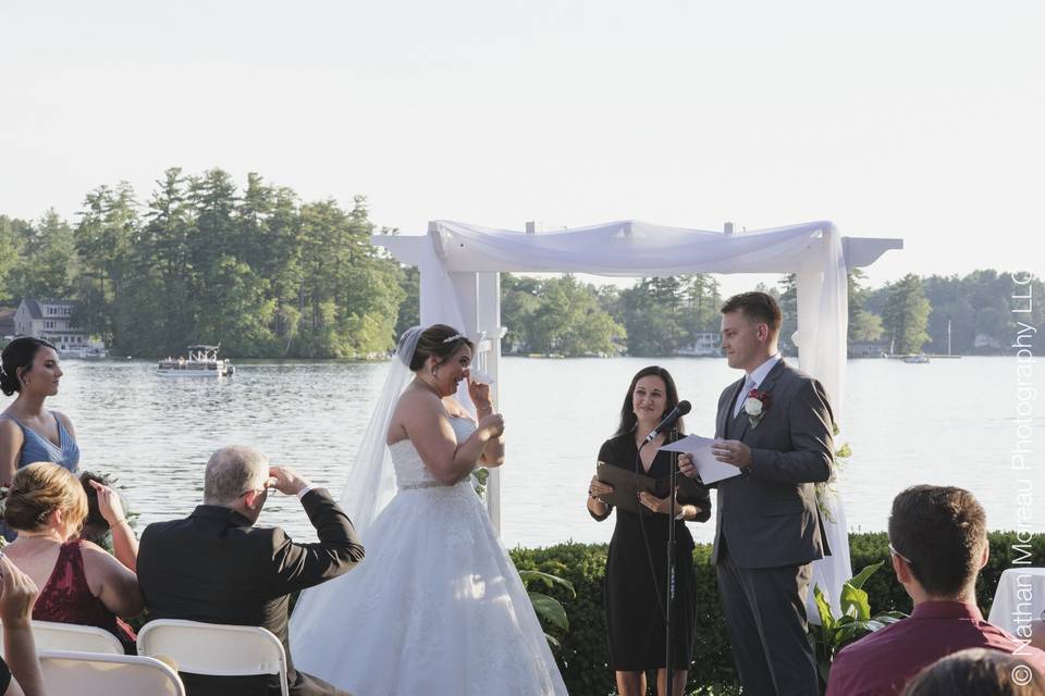 Lake view ceremony