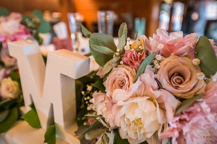 Wedding table closeup