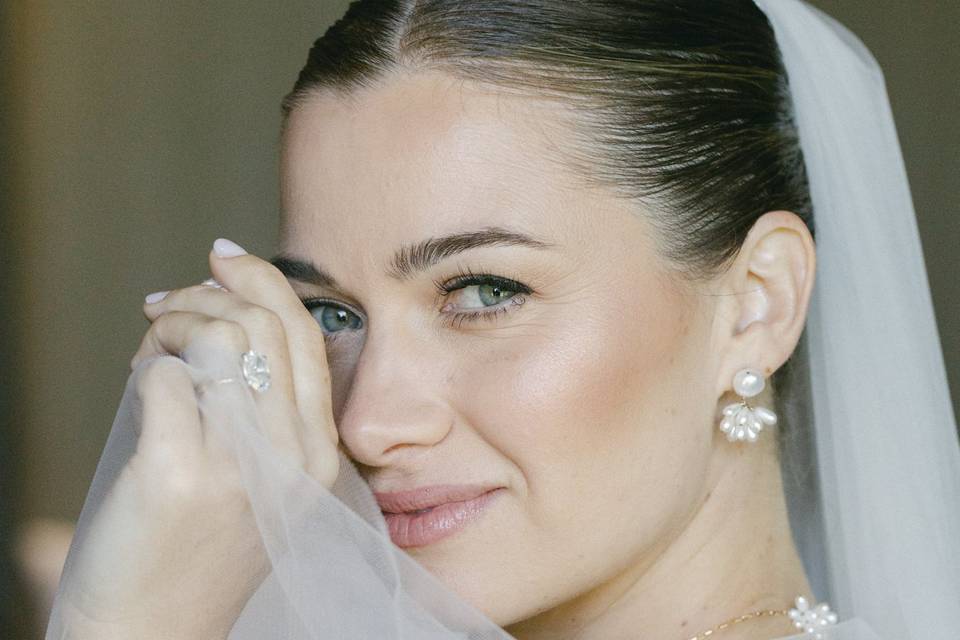 Bridal portraits at wedding
