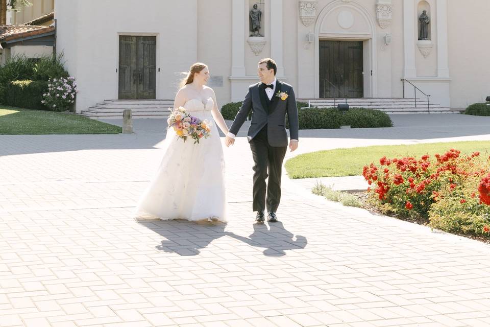Santa Clara Mission wedding