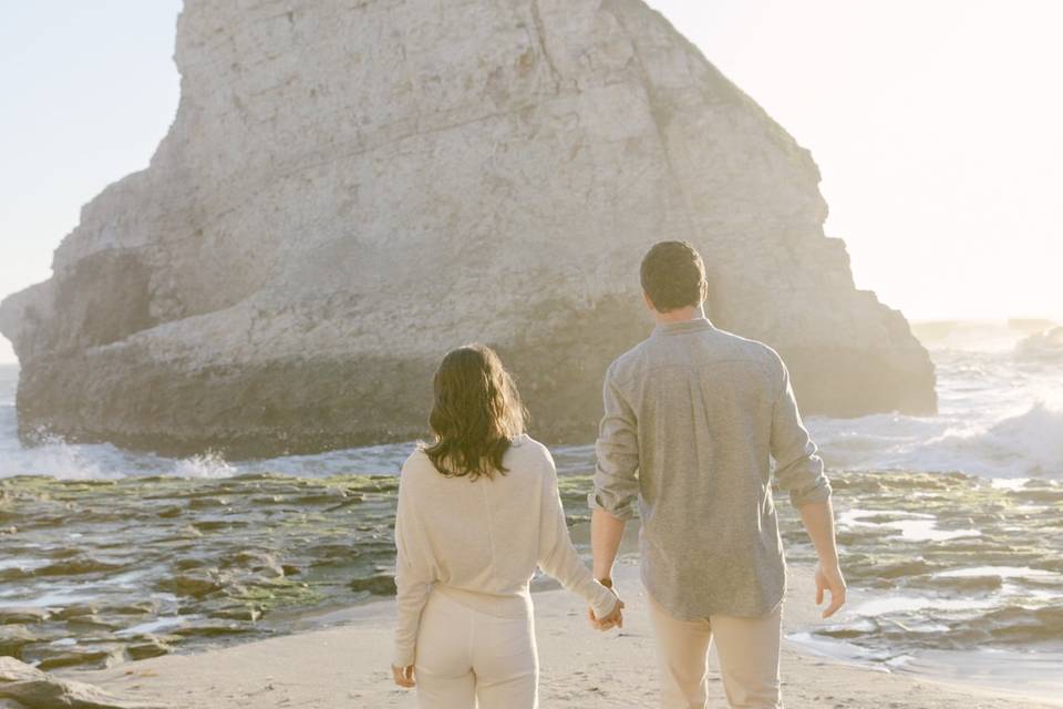 Shark Fin Cove engagement