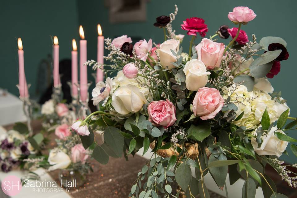 Coral Ombre Rivercrest Wedding