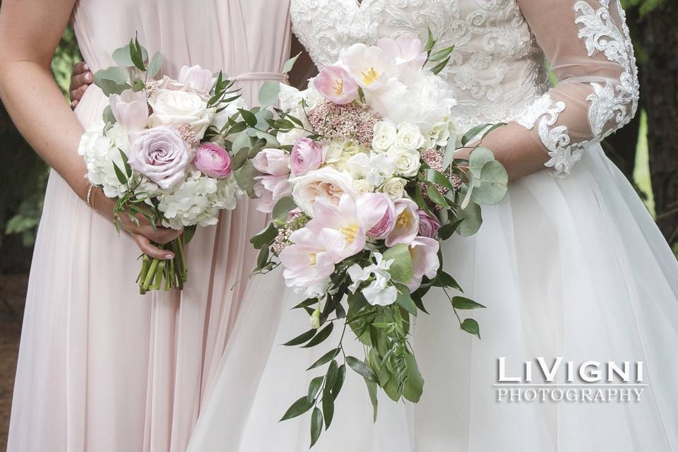 Coral Ombre Rivercrest Wedding