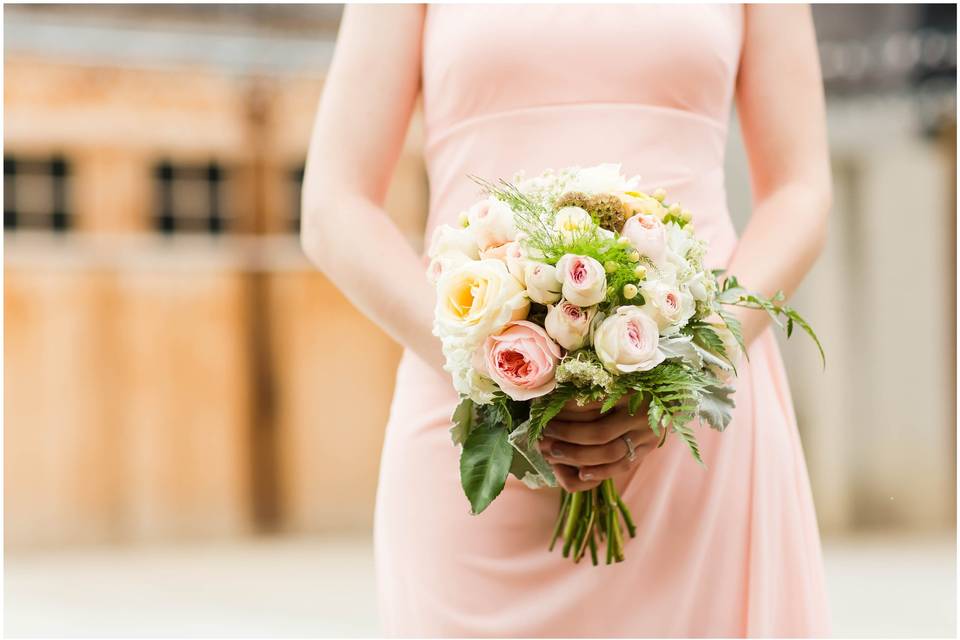 Coral Ombre Rivercrest Wedding