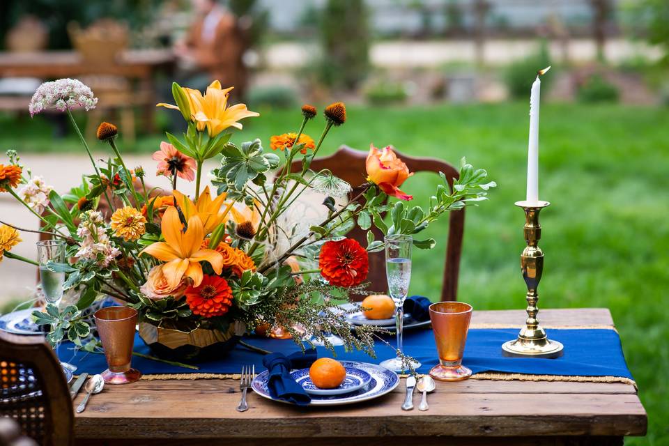 Glamorous tablescapes