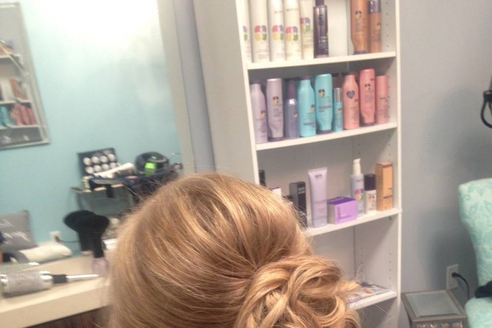 Back view of hair