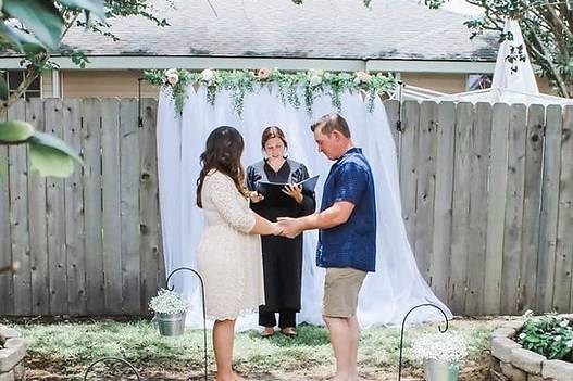 Backyard wedding