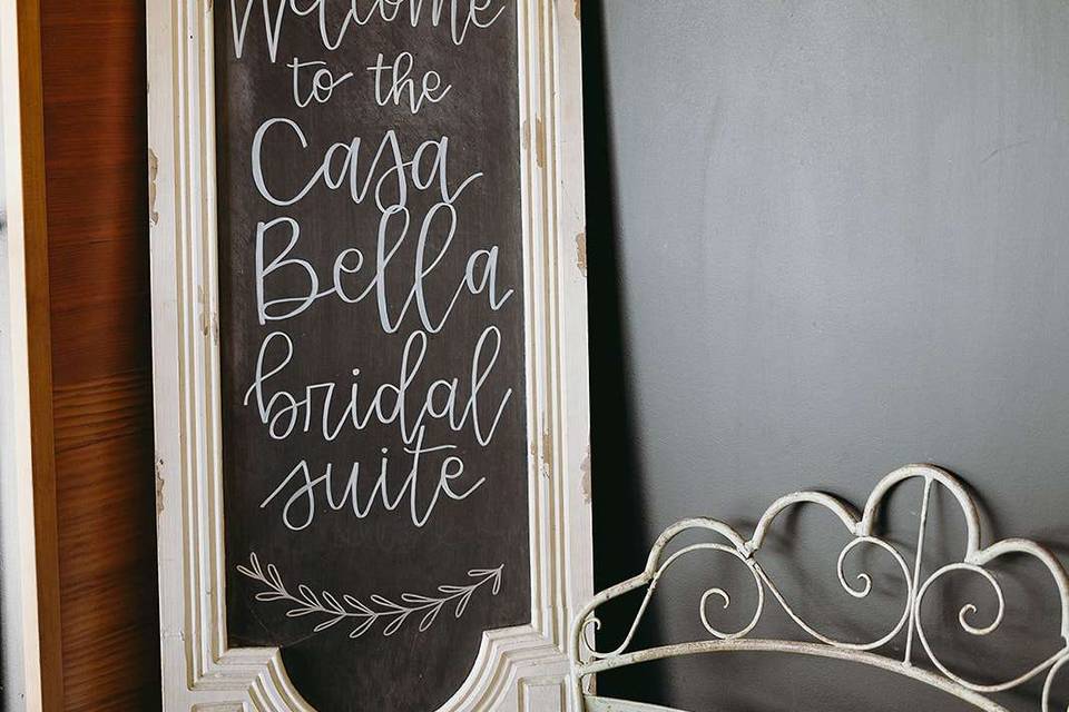 Bridal Suite Sign