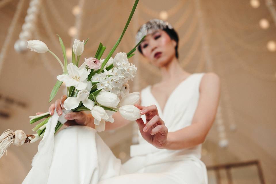 Spring Tulip Bridal Bouquet