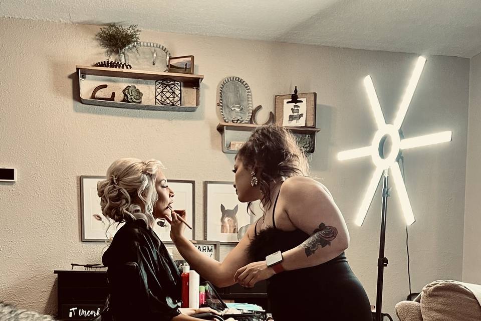 Hair & Makeup in the Farmhouse