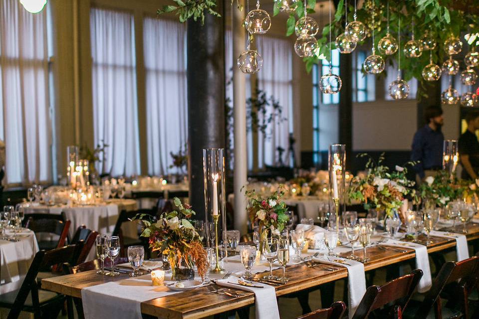 Long table for guests