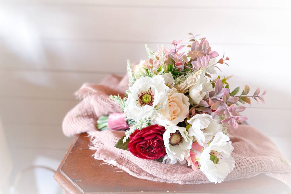 Silk Bridal Bouquet Rental