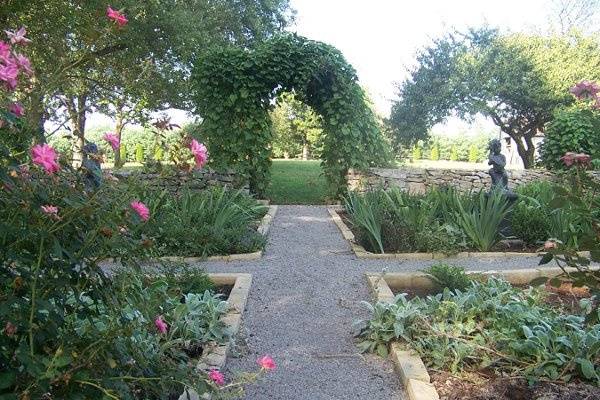 View From Inside the Formal garden to the Back of the Estate