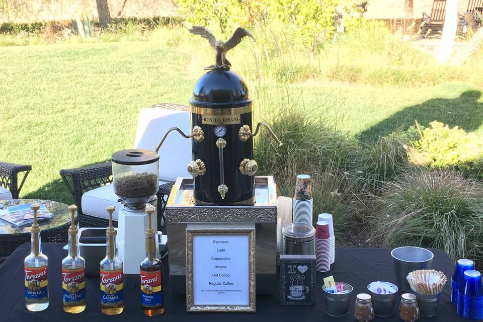 Sunny coffee station