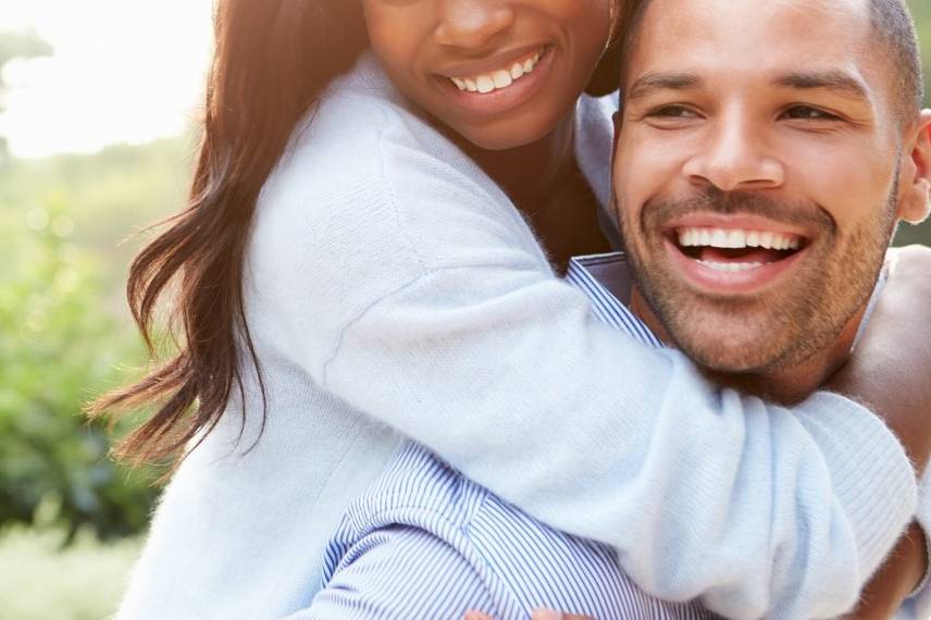 Smiling couple