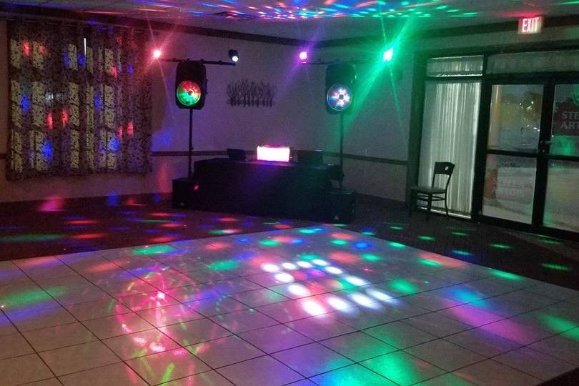 Vibrant dance floor