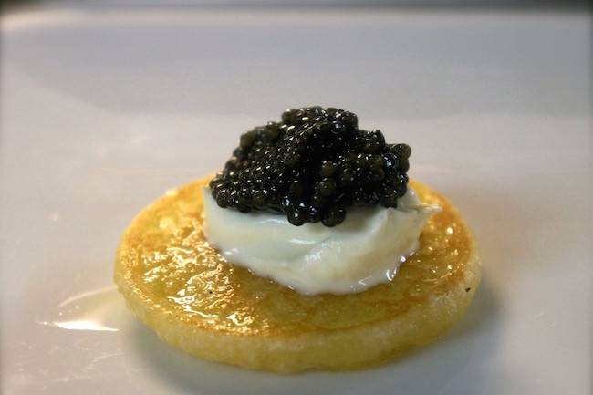 Blinis with Osetra Caviar