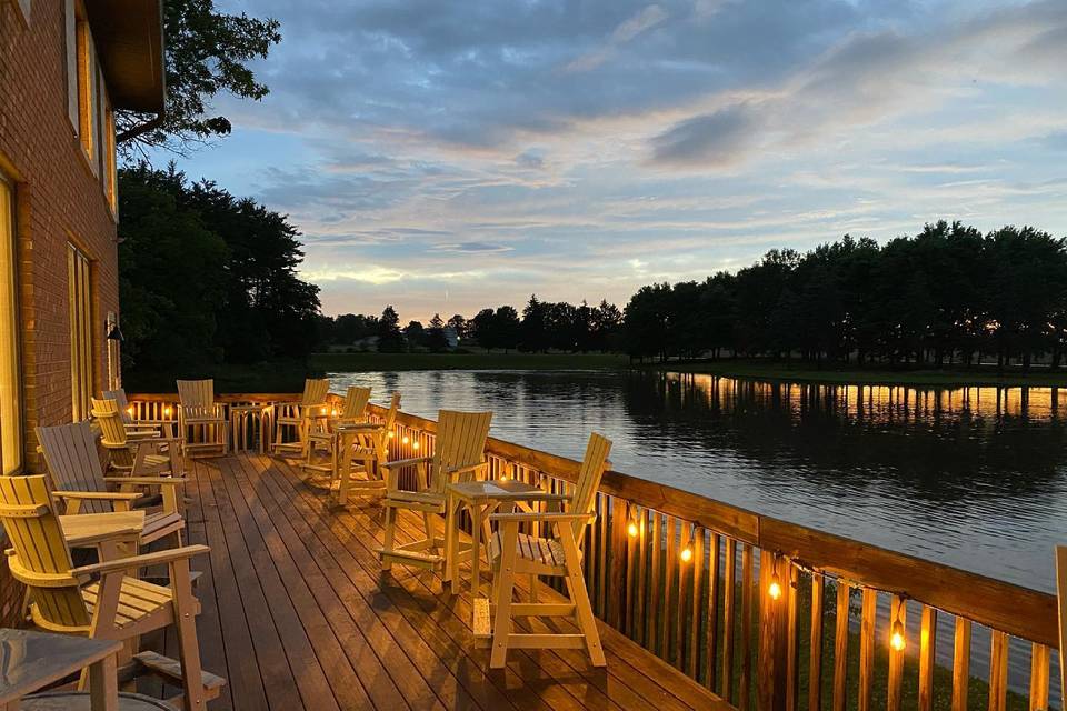 View on Deck at Sunset