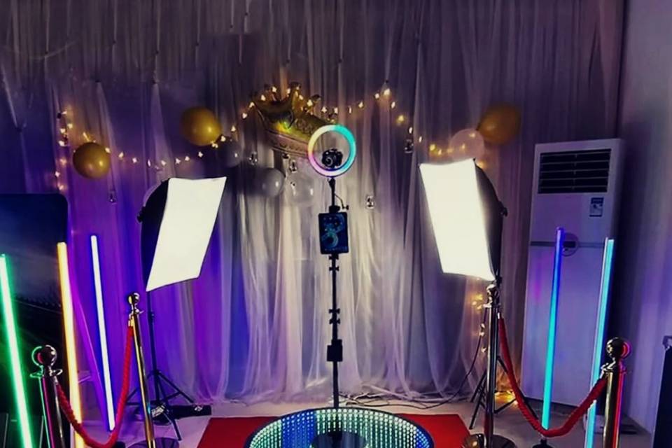 360 led photobooth