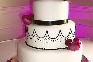 Four tiered cake