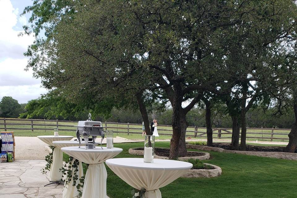 High Top Table Greenery