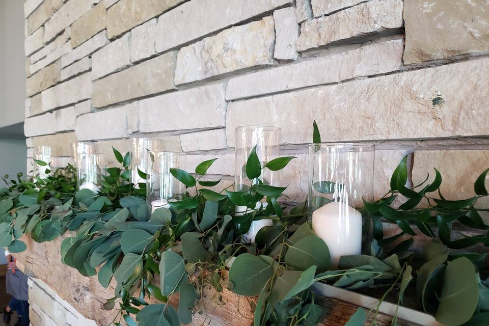 Fireplace Greenery