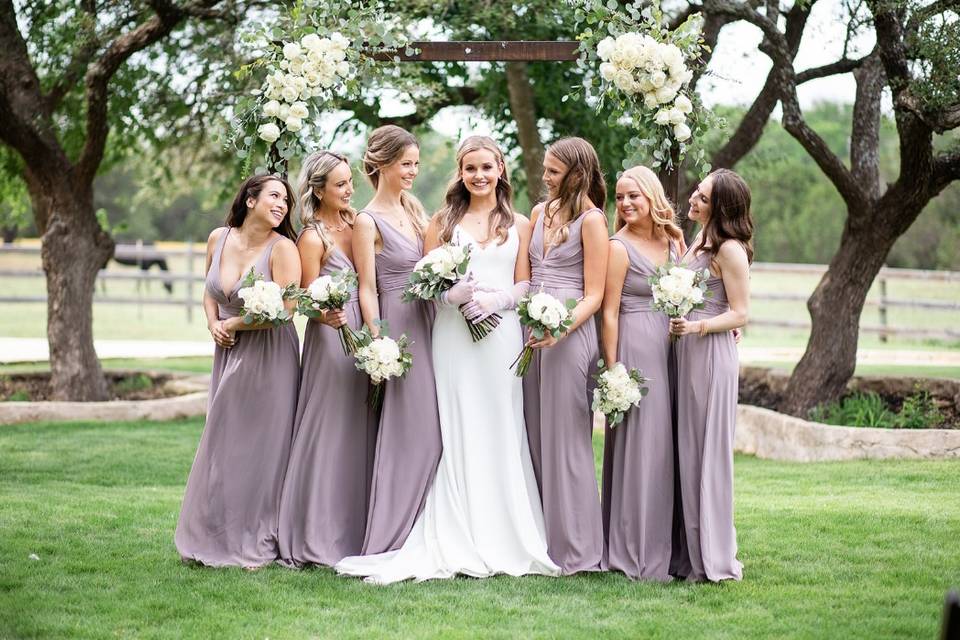 Bridal party bouquets