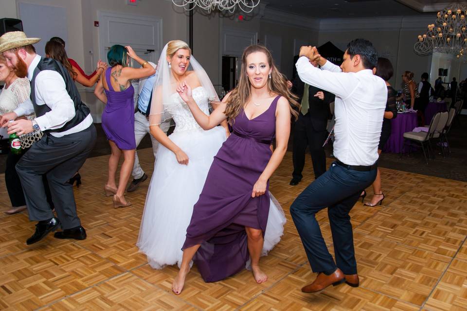 Bride and guests