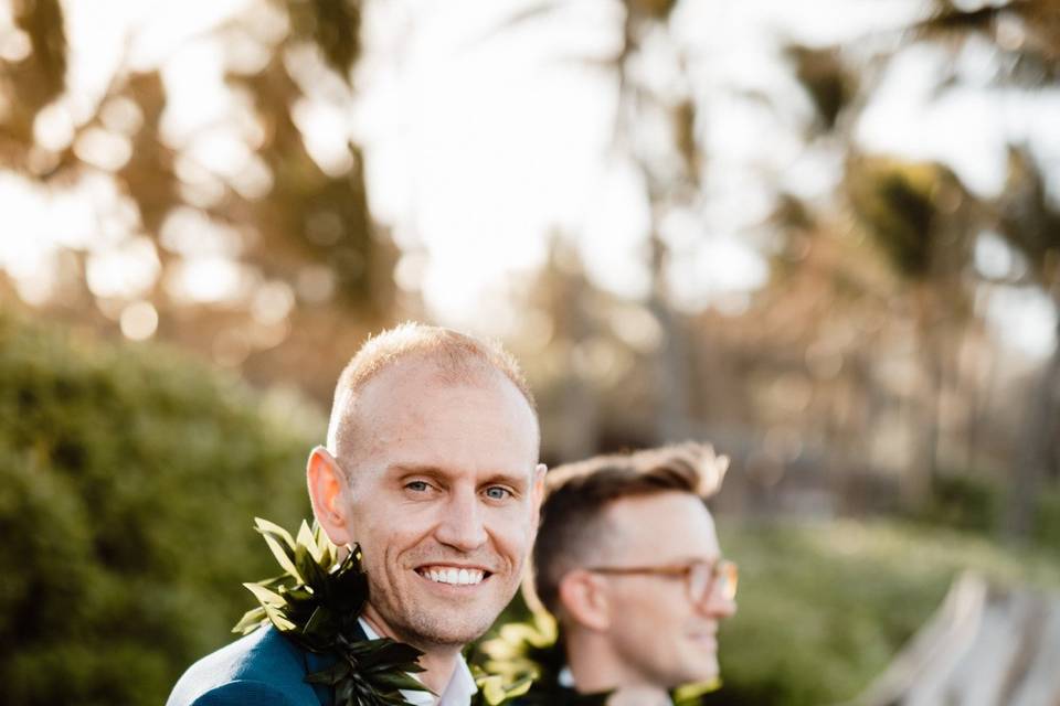 Tropical island wedding