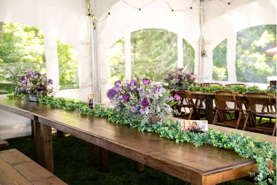Floral tablescape