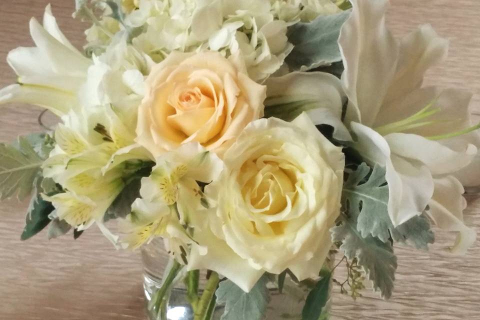 White Dahlia Bouquet