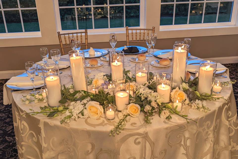 White and Orange Chuppah